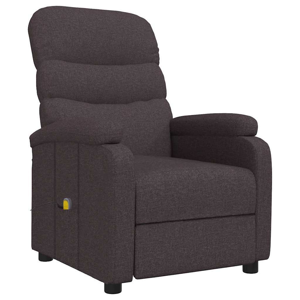 Fauteuil de massage Marron foncé Tissu - XIOS