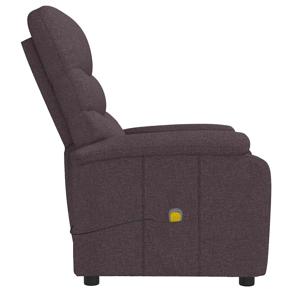 Fauteuil de massage Marron foncé Tissu - XIOS
