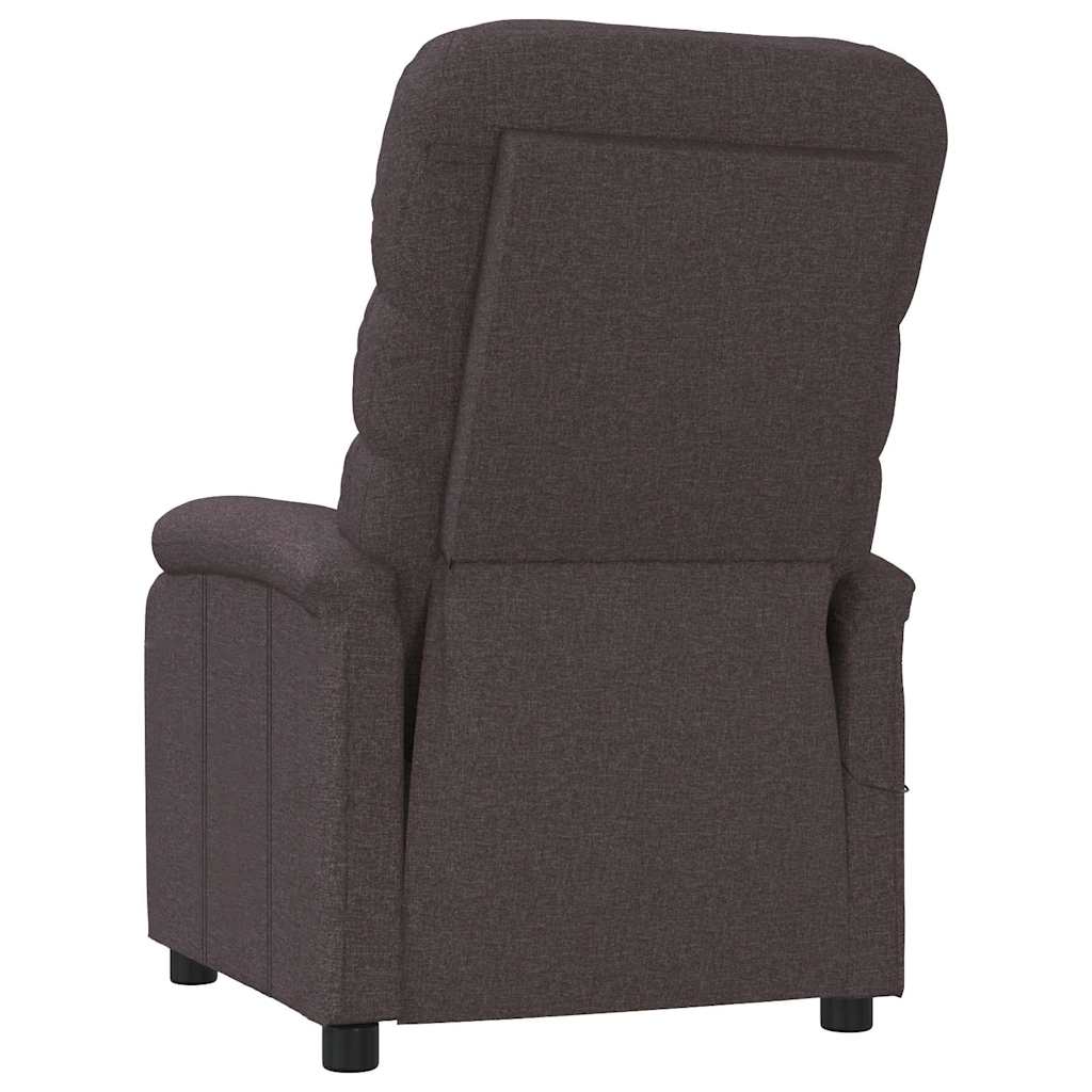 Fauteuil de massage Marron foncé Tissu - XIOS