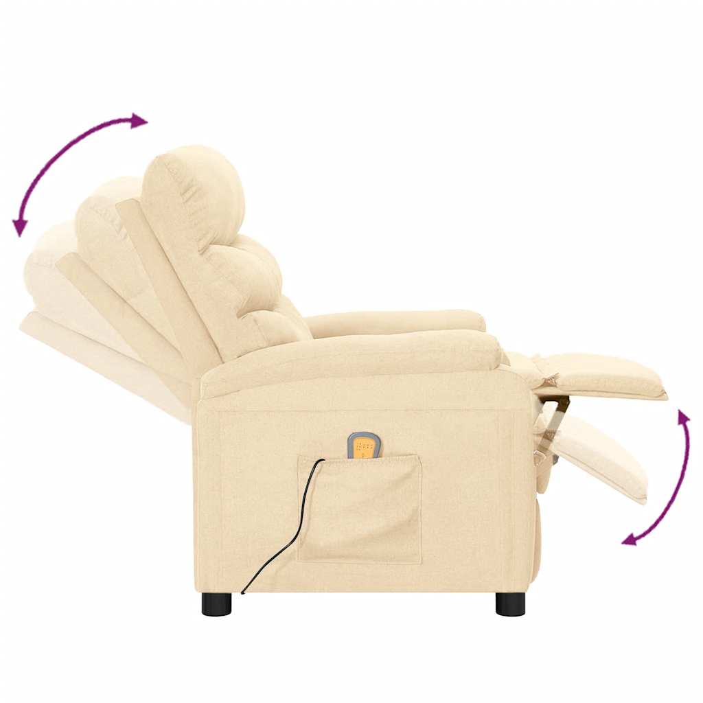 Fauteuil de massage Crème Tissu - XIOS