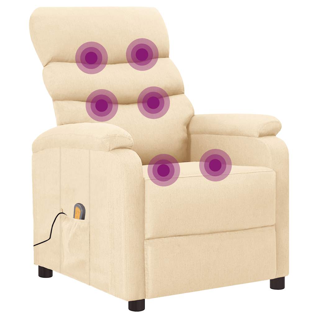 Fauteuil de massage Crème Tissu - XIOS