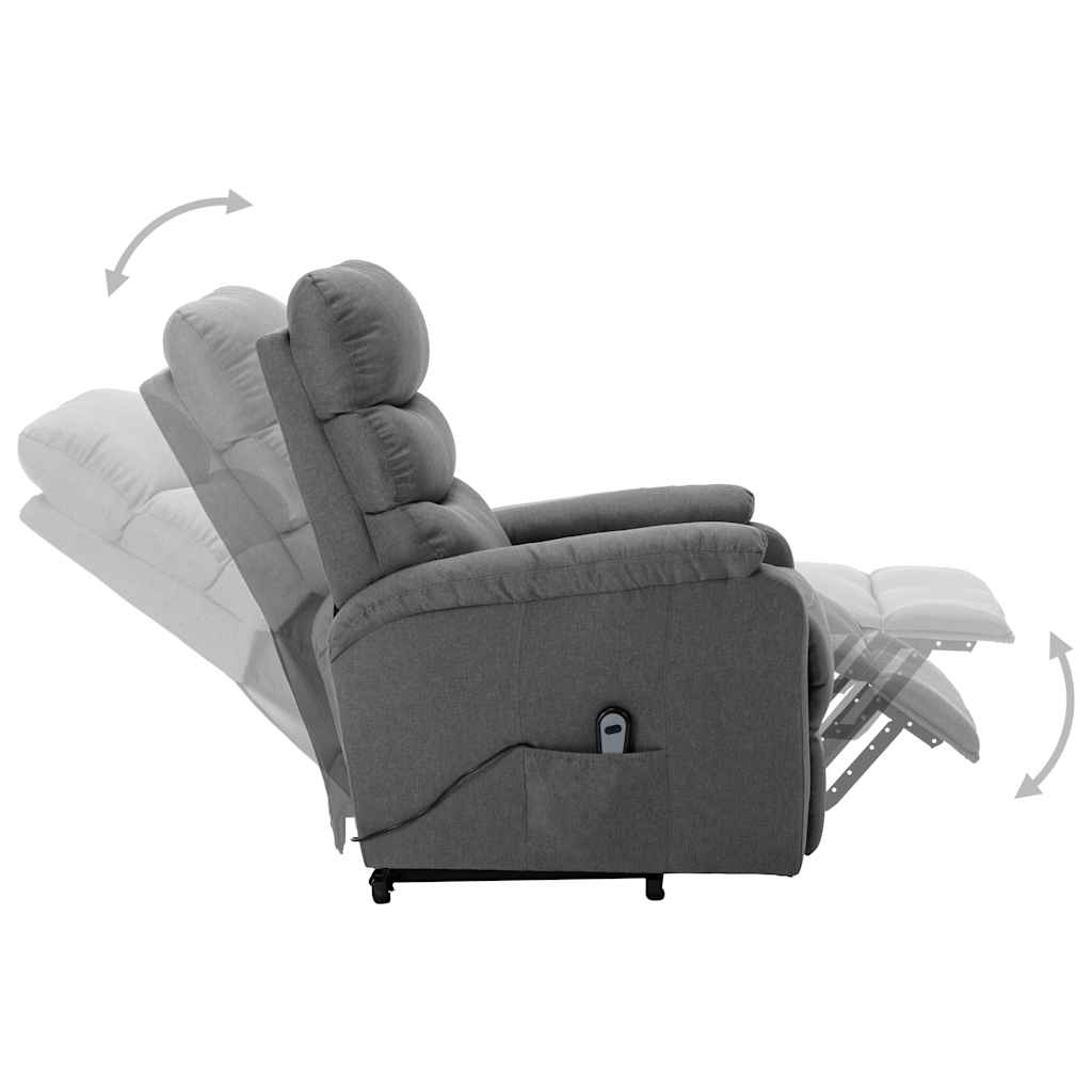 Fauteuil Gris clair Tissu - XIOS