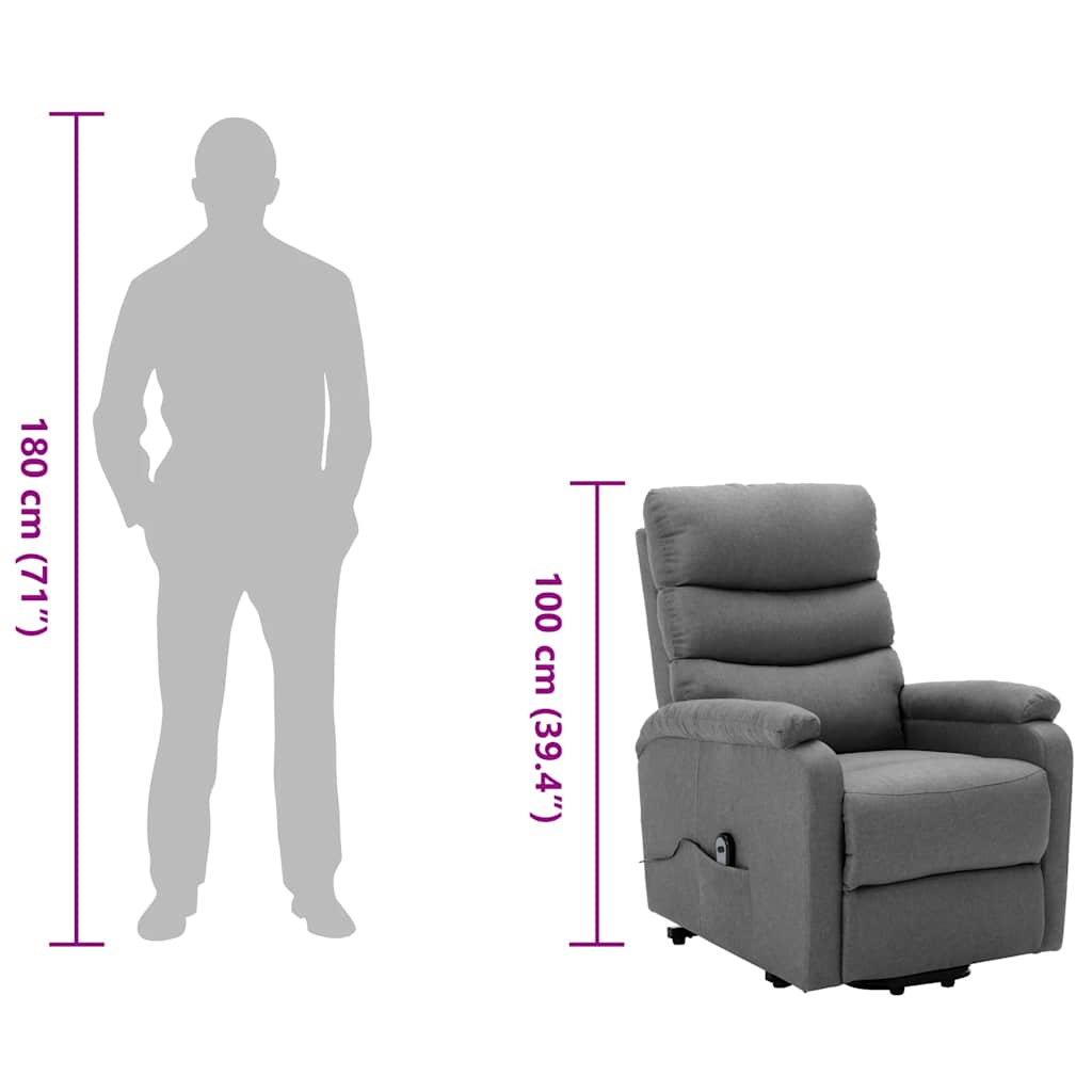 Fauteuil Gris clair Tissu - XIOS