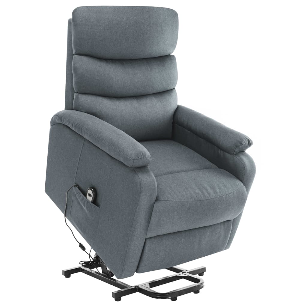 Fauteuil de massage inclinable Gris clair Tissu - XIOS