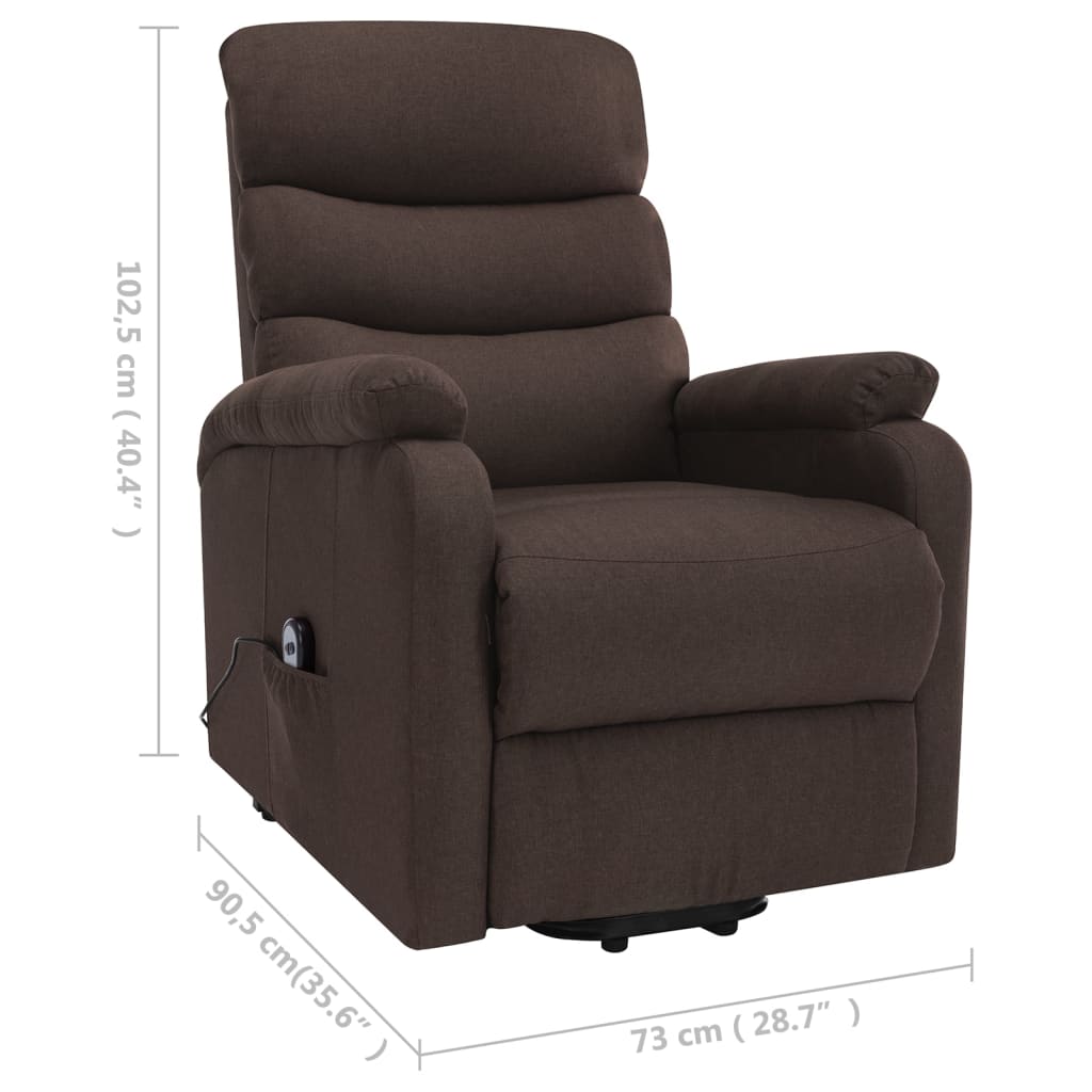 Fauteuil de massage Marron Tissu