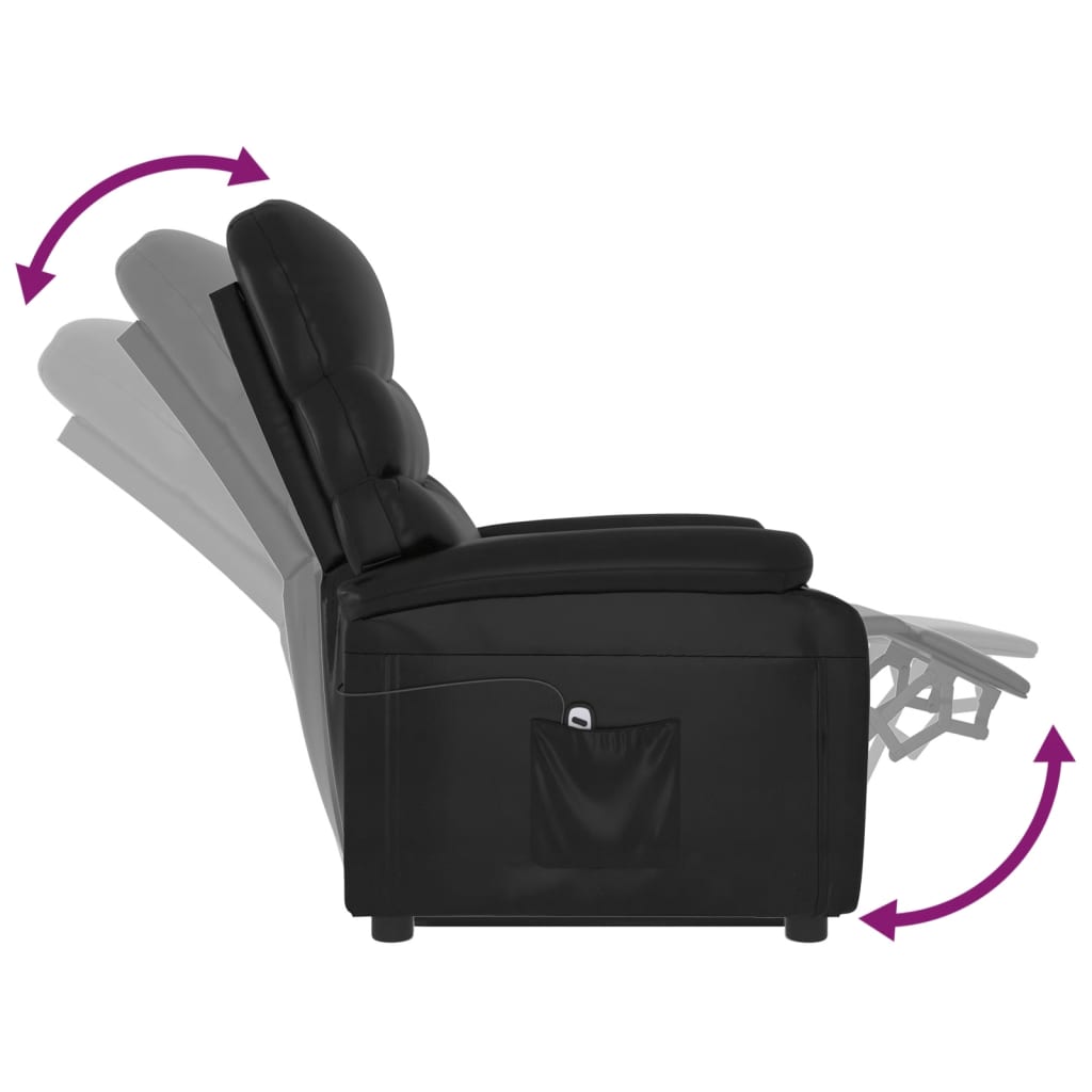 Fauteuil Noir Similicuir - XIOS