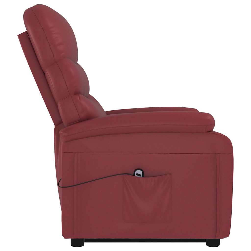 Fauteuil Rouge bordeaux Similicuir
