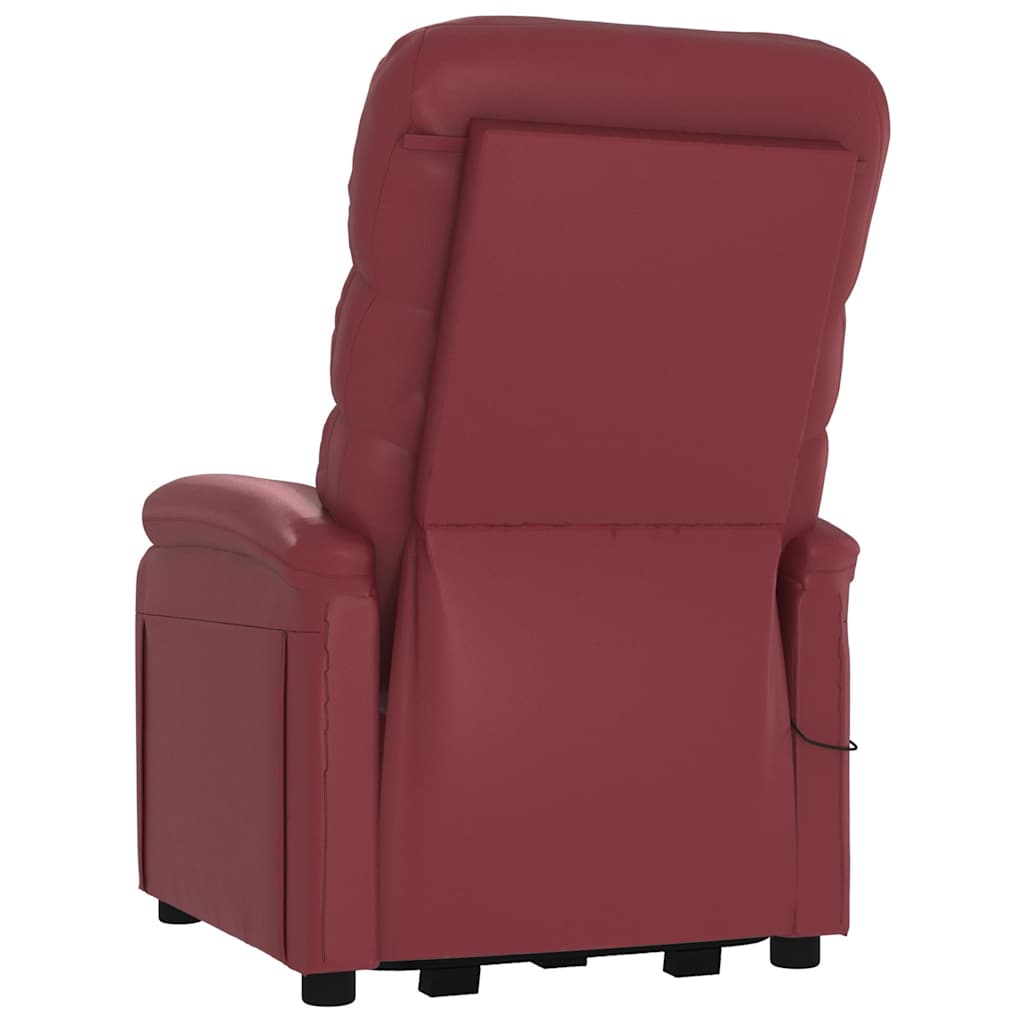 Fauteuil Rouge bordeaux Similicuir