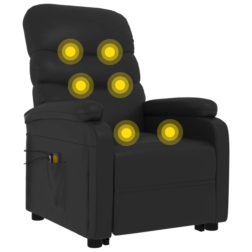 Fauteuil de massage Noir Similicuir - XIOS