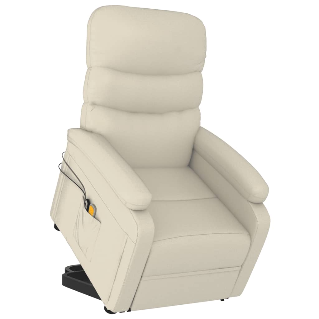Fauteuil de massage Blanc crème Similicuir - XIOS