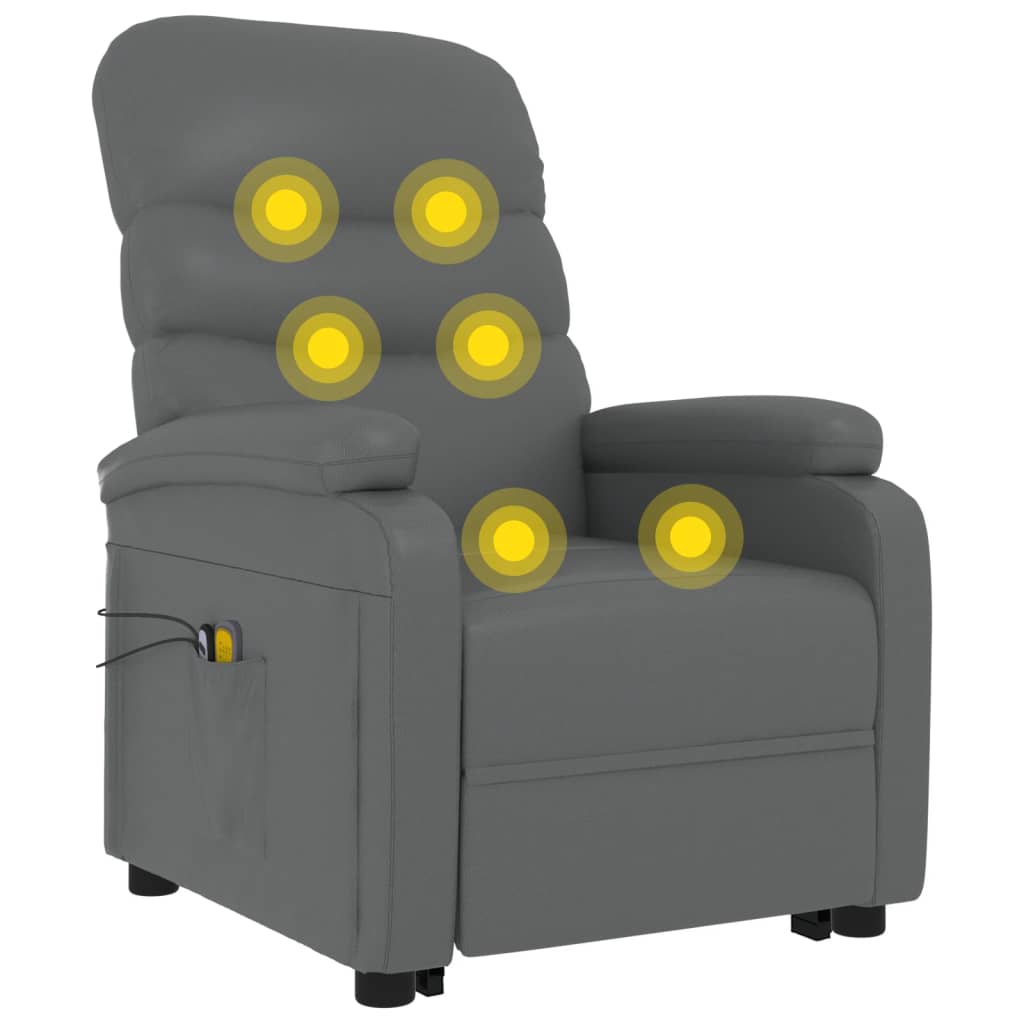 Fauteuil de massage Anthracite Similicuir - XIOS