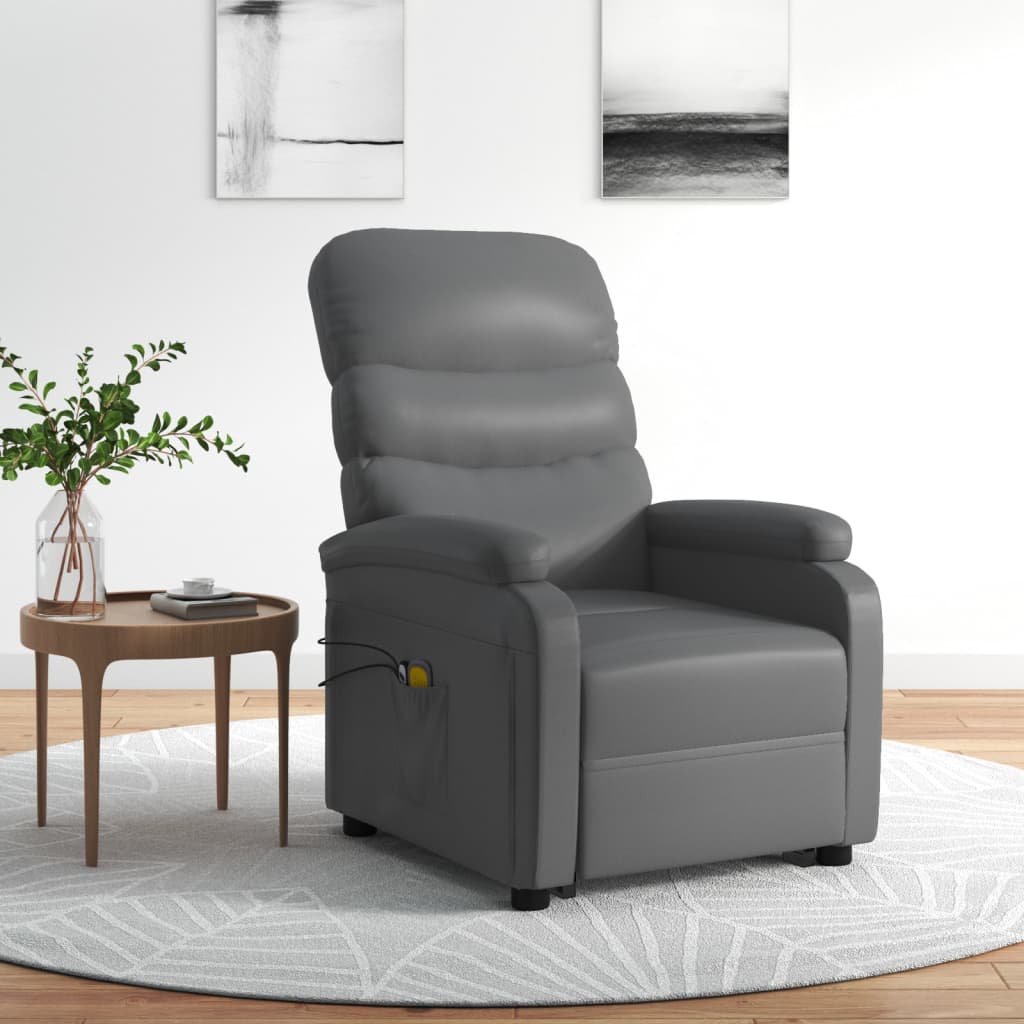 Fauteuil de massage Anthracite Similicuir - XIOS