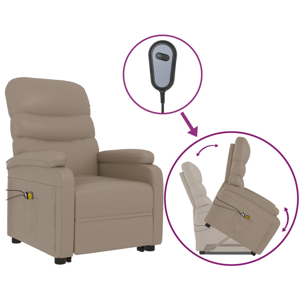 Fauteuil de massage Cappuccino Similicuir - XIOS