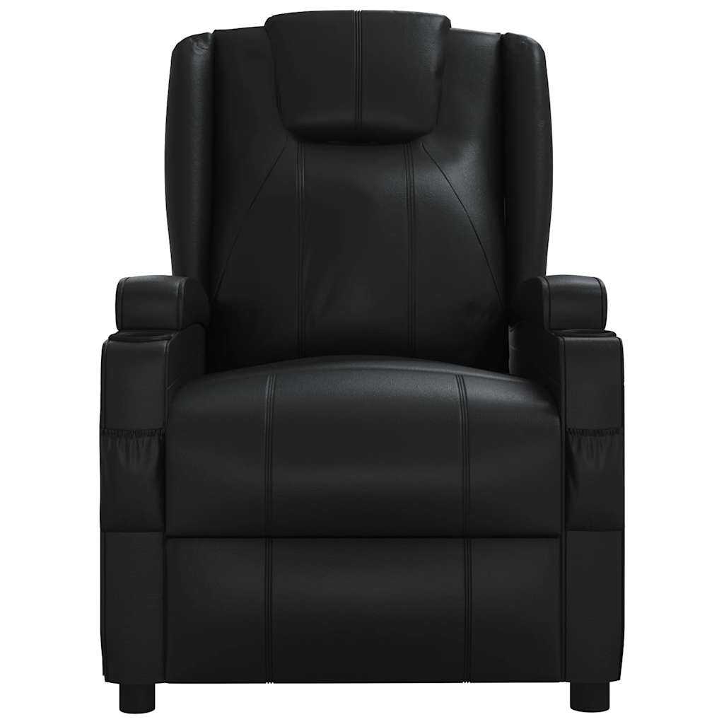 Fauteuil de massage Noir Similicuir