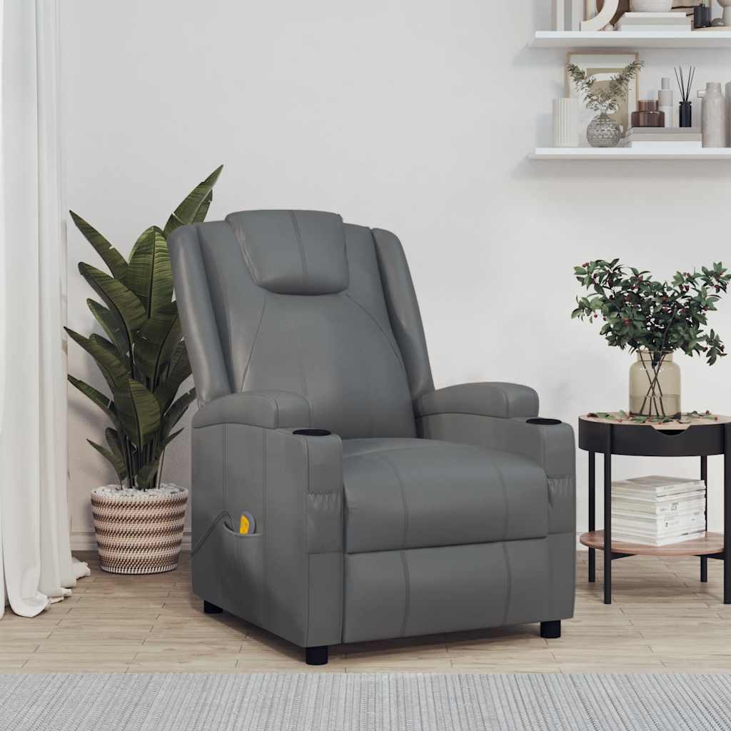Fauteuil de massage Anthracite Similicuir - XIOS