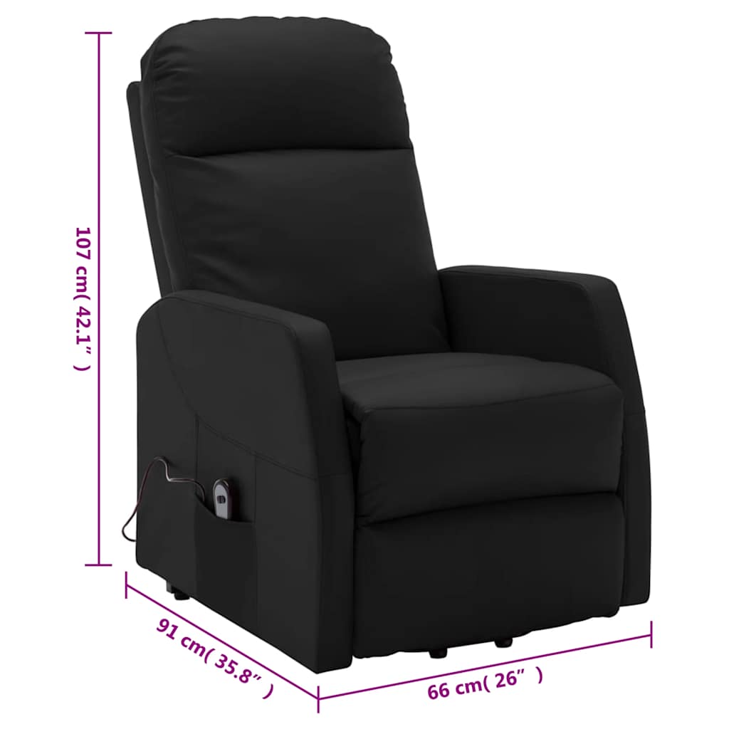 Fauteuil Noir Similicuir - XIOS
