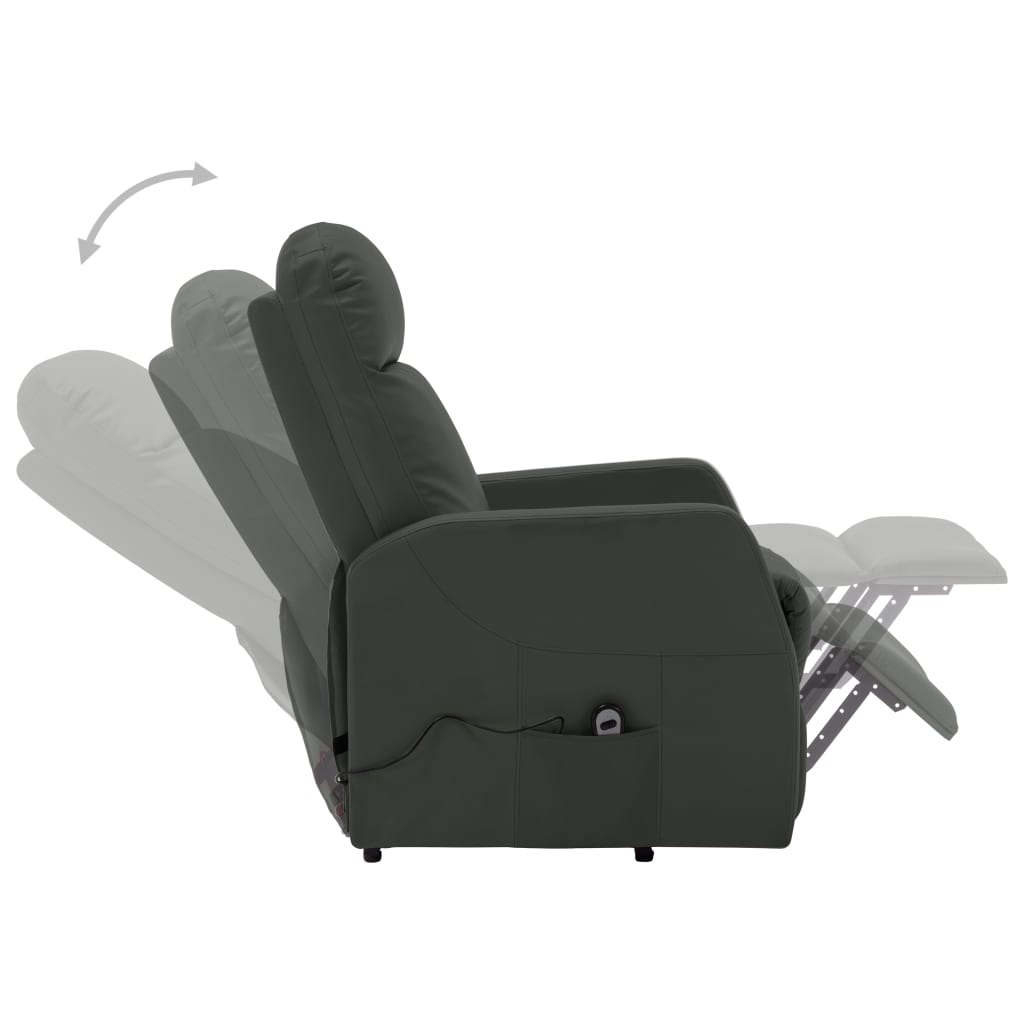 Fauteuil Anthracite Similicuir - XIOS