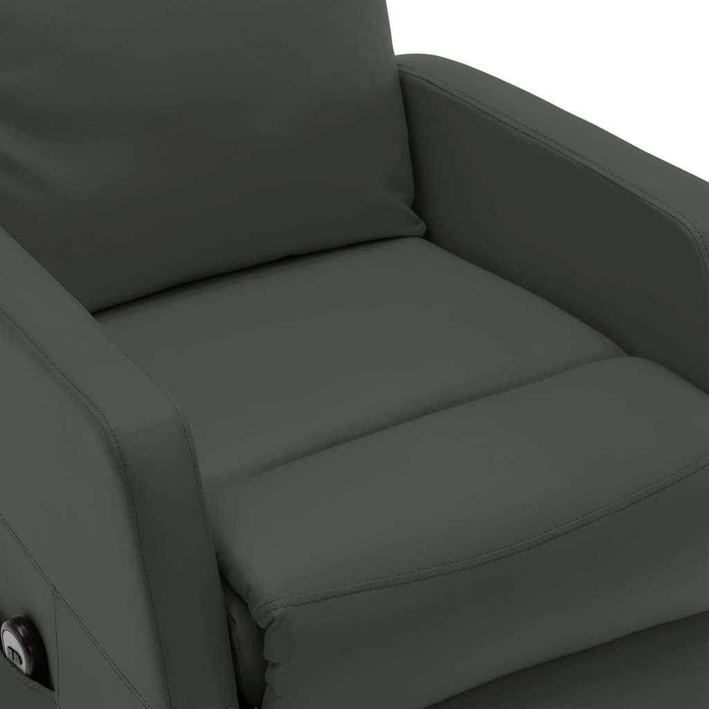 Fauteuil Anthracite Similicuir