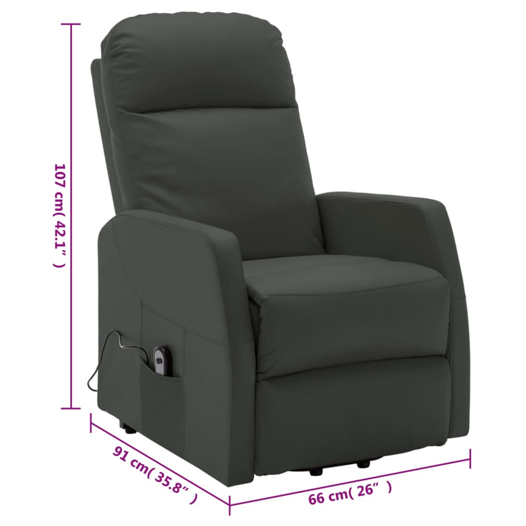 Fauteuil Anthracite Similicuir - XIOS