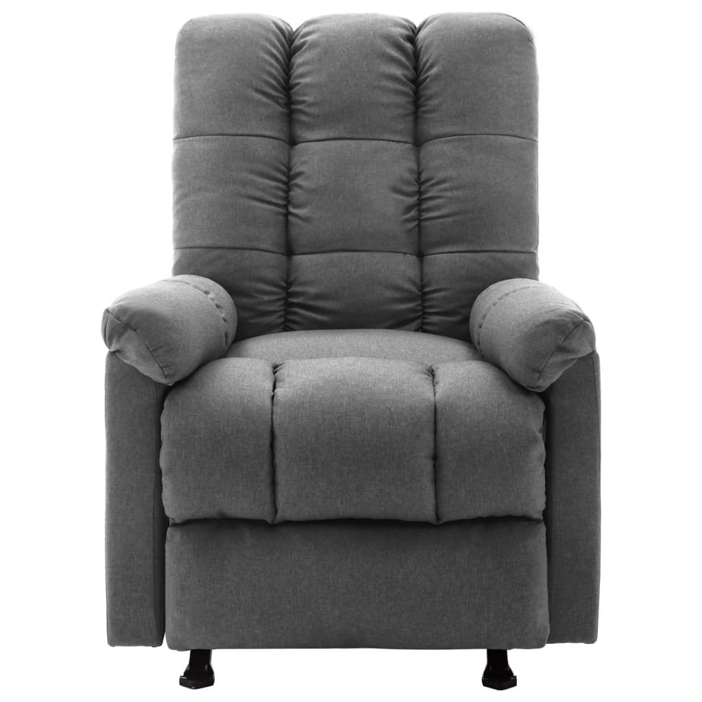 Fauteuil de massage inclinable Gris clair Tissu - XIOS