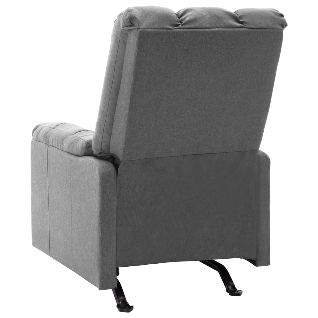 Fauteuil de massage inclinable Gris clair Tissu - XIOS