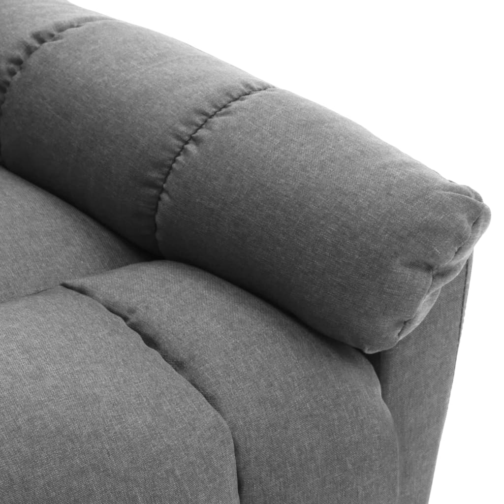 Fauteuil de massage inclinable Gris clair Tissu - XIOS