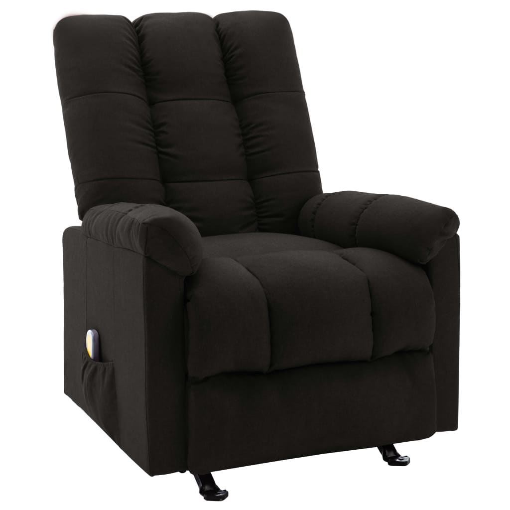 Fauteuil de massage inclinable Noir Tissu - XIOS