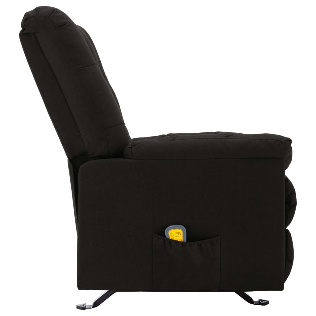 Fauteuil de massage inclinable Noir Tissu - XIOS
