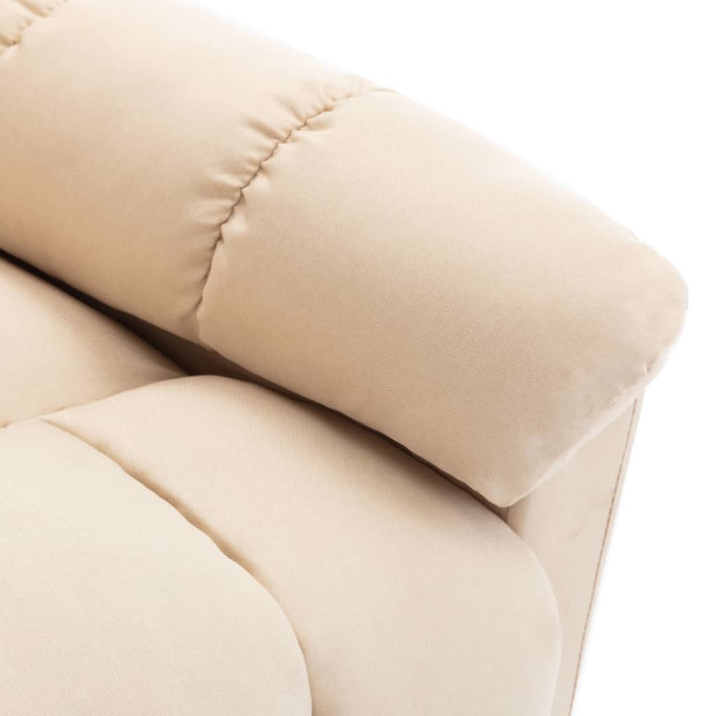 Fauteuil de massage inclinable Crème Tissu - XIOS