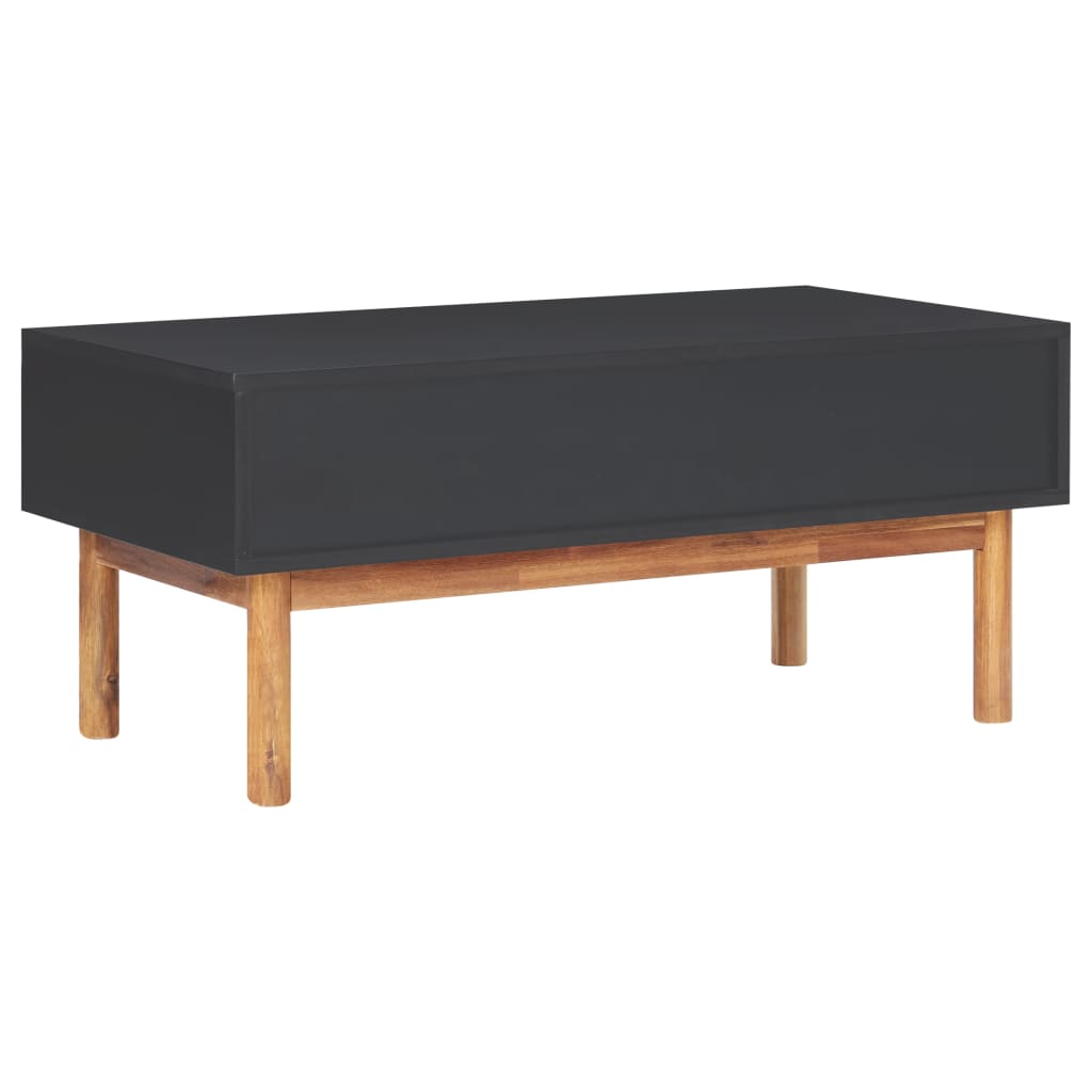 Table basse 90x50x40 cm Bois d'acacia massif et MDF - XIOS