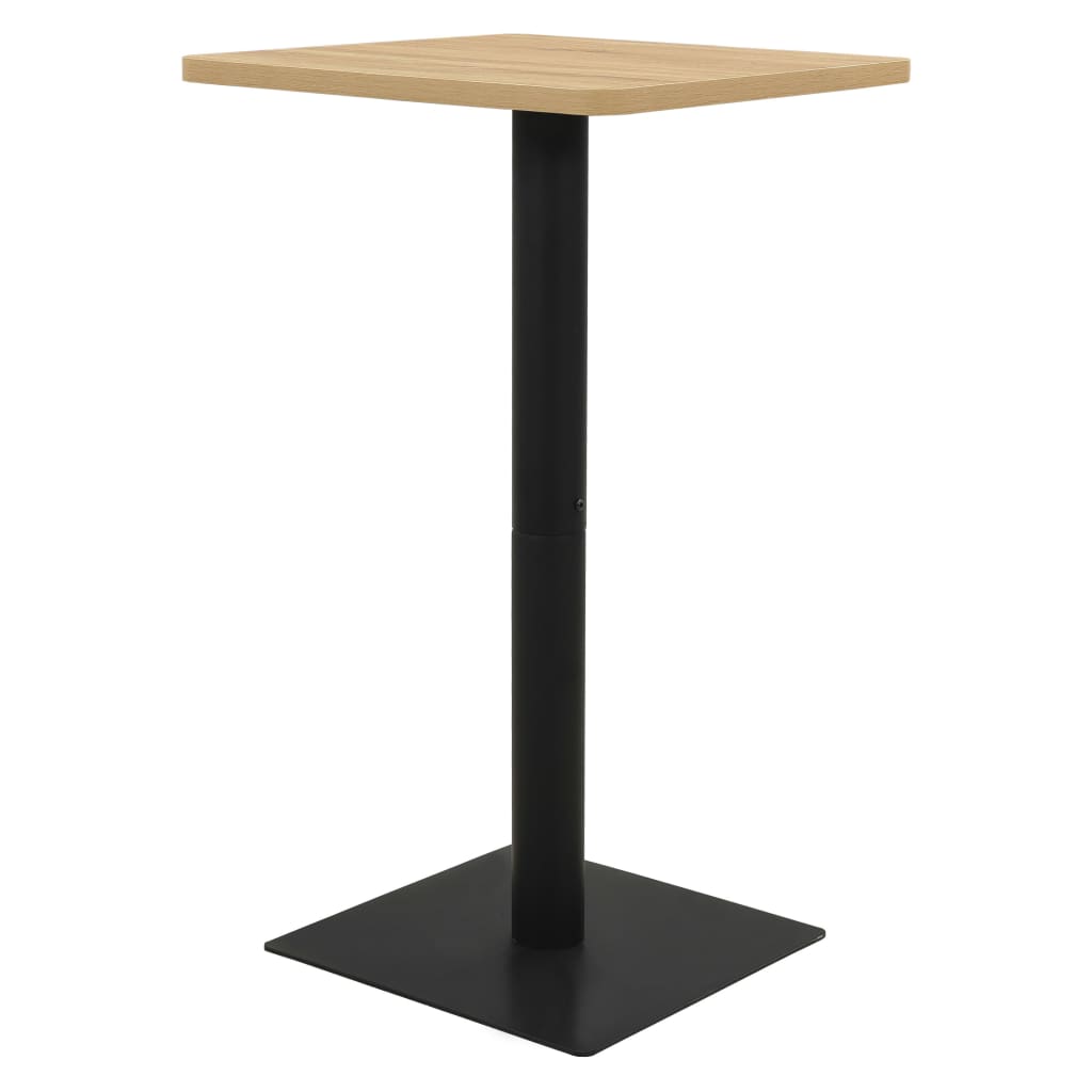 Table de bistro Couleur chêne 70x70x107 cm