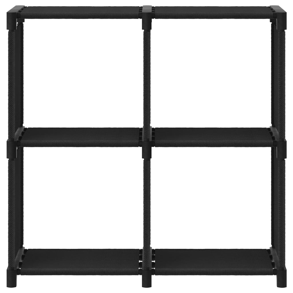 Étagère d'affichage 4 cubes Noir 69x30x72,5 cm Tissu - XIOS