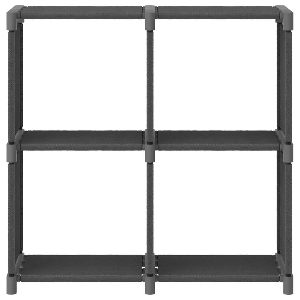 Étagère d'affichage 4 cubes Gris 69x30x72,5 cm Tissu - XIOS