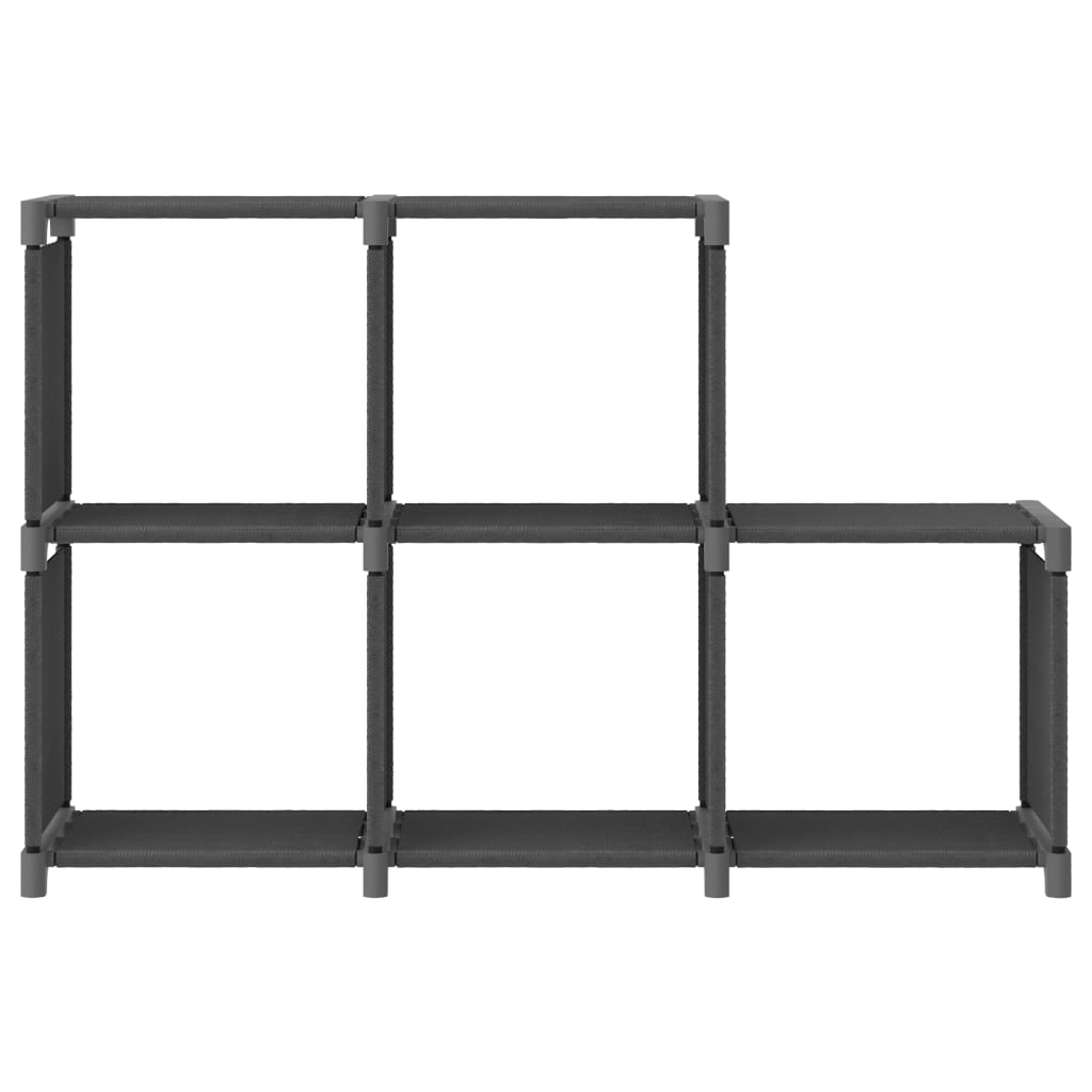 Étagère d'affichage 5 cubes Gris 103x30x72,5 cm Tissu - XIOS