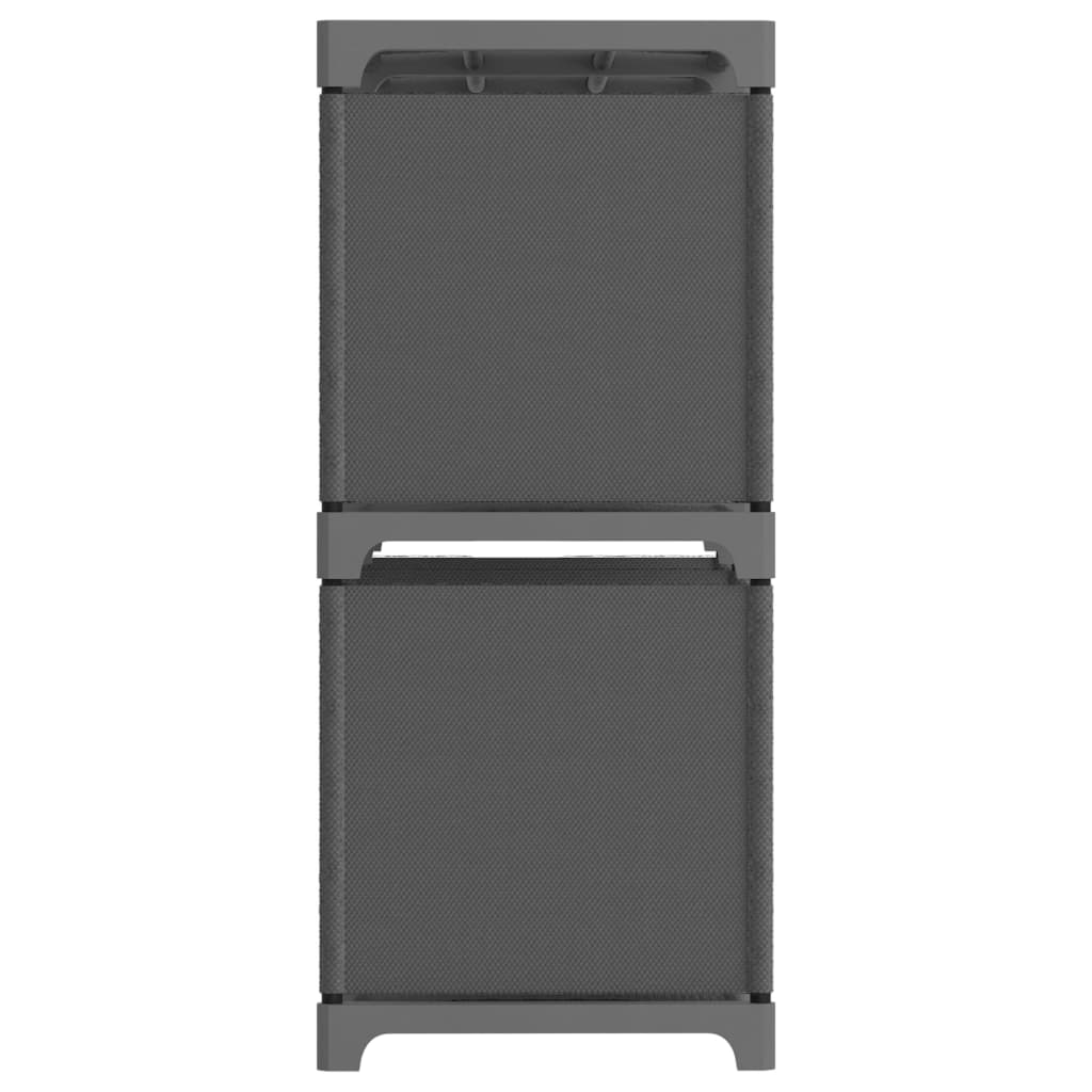 Étagère d'affichage 6 cubes Gris 103x30x72,5 cm Tissu - XIOS