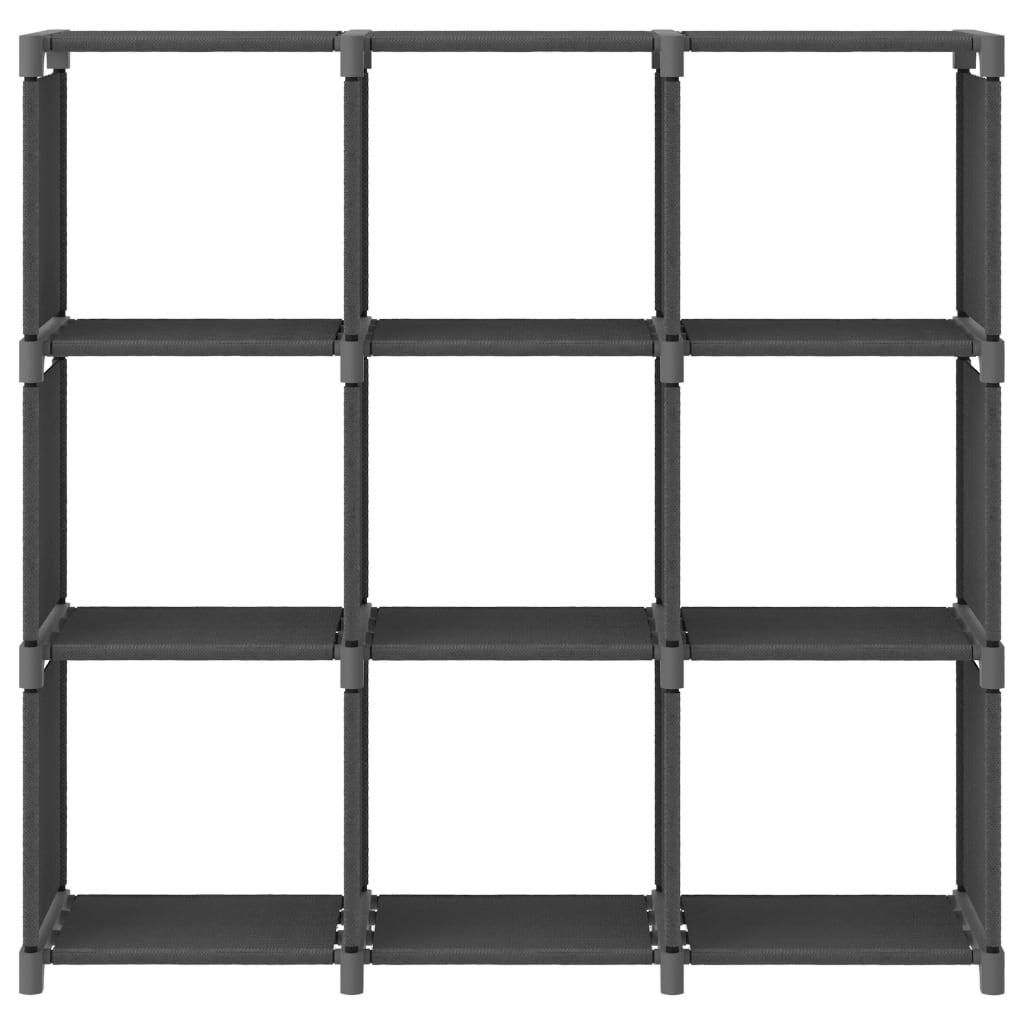 Étagère d'affichage 9 cubes Gris 103x30x107,5 cm Tissu - XIOS