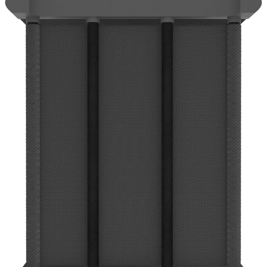 Étagère à 15 cubes avec boîtes Gris 103x30x175,5 cm Tissu