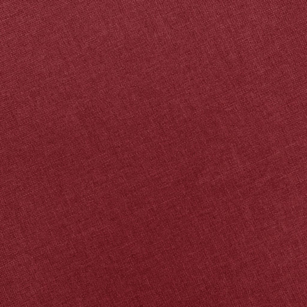 Fauteuil avec repose-pied Rouge bordeaux Tissu - XIOS