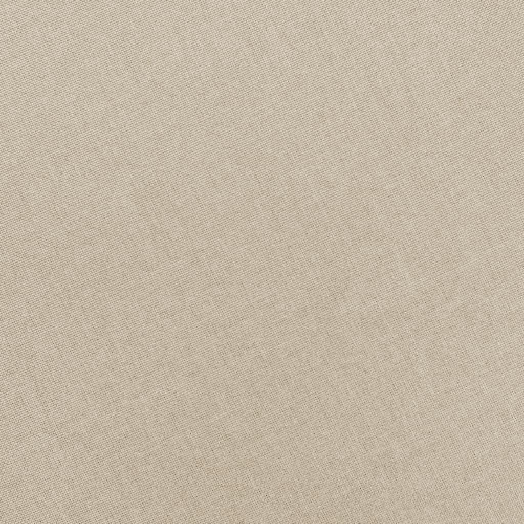 Fauteuil avec repose-pied Crème Tissu - XIOS