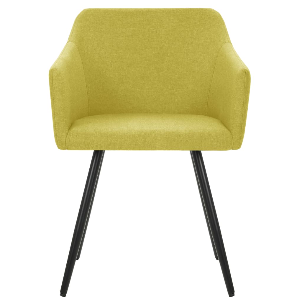 Chaises à manger lot de 2 vert tissu - XIOS
