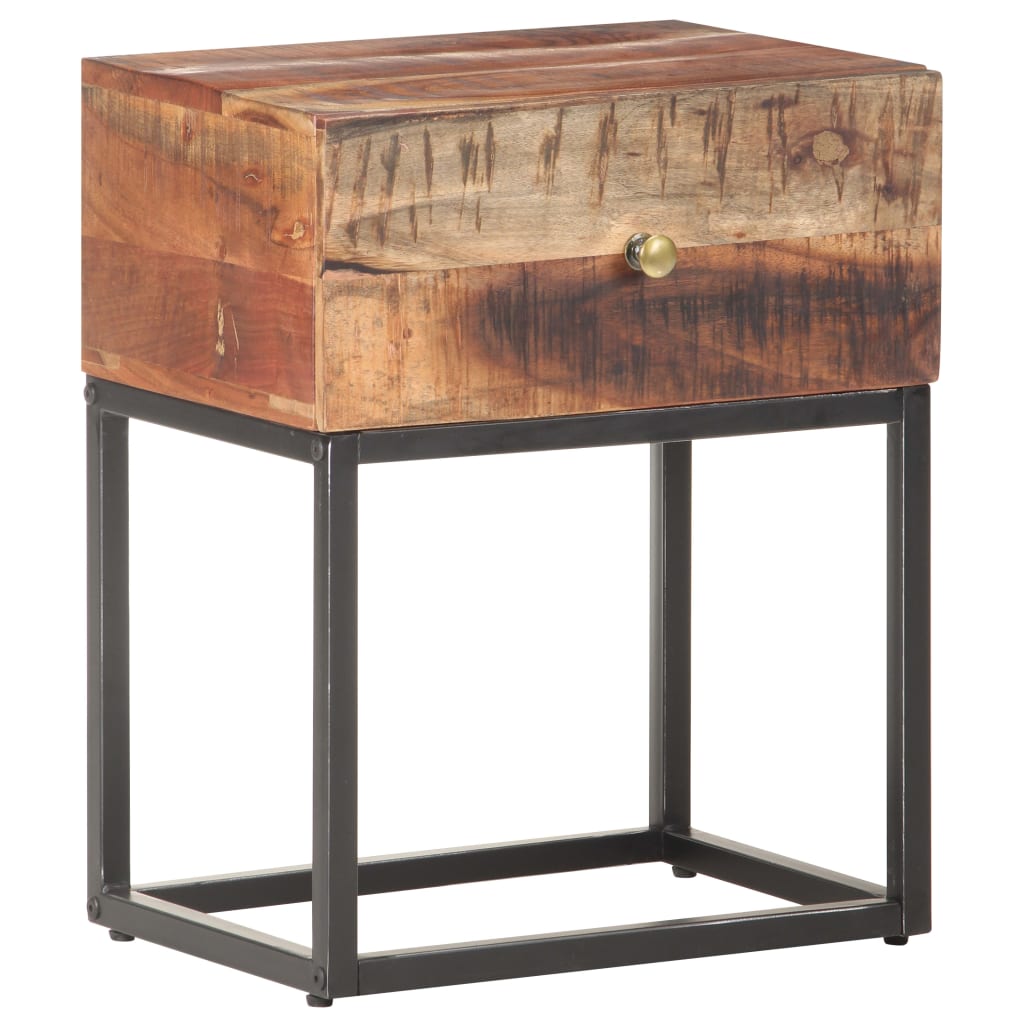 Table de chevet 40x30x50 cm Bois d'acacia brut - XIOS
