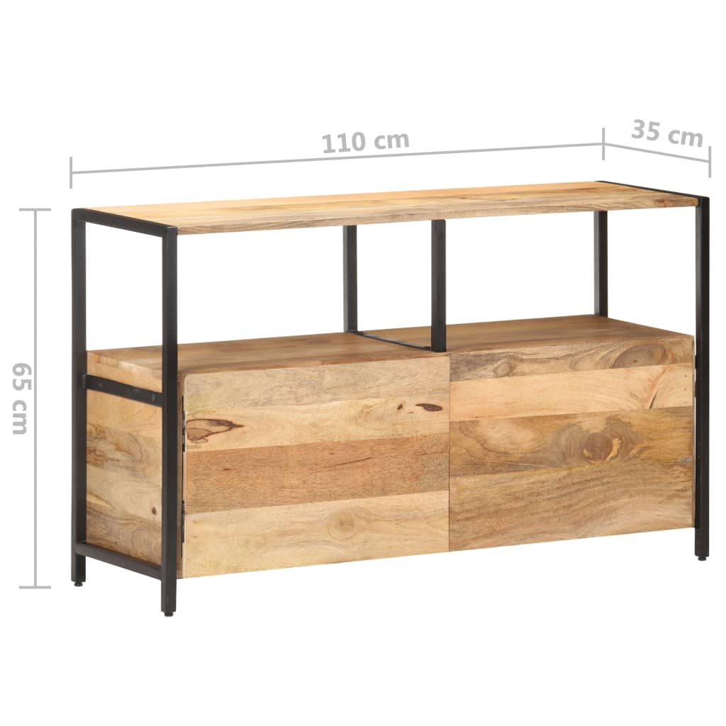 Buffet 110x35x65 cm Bois de manguier massif - XIOS
