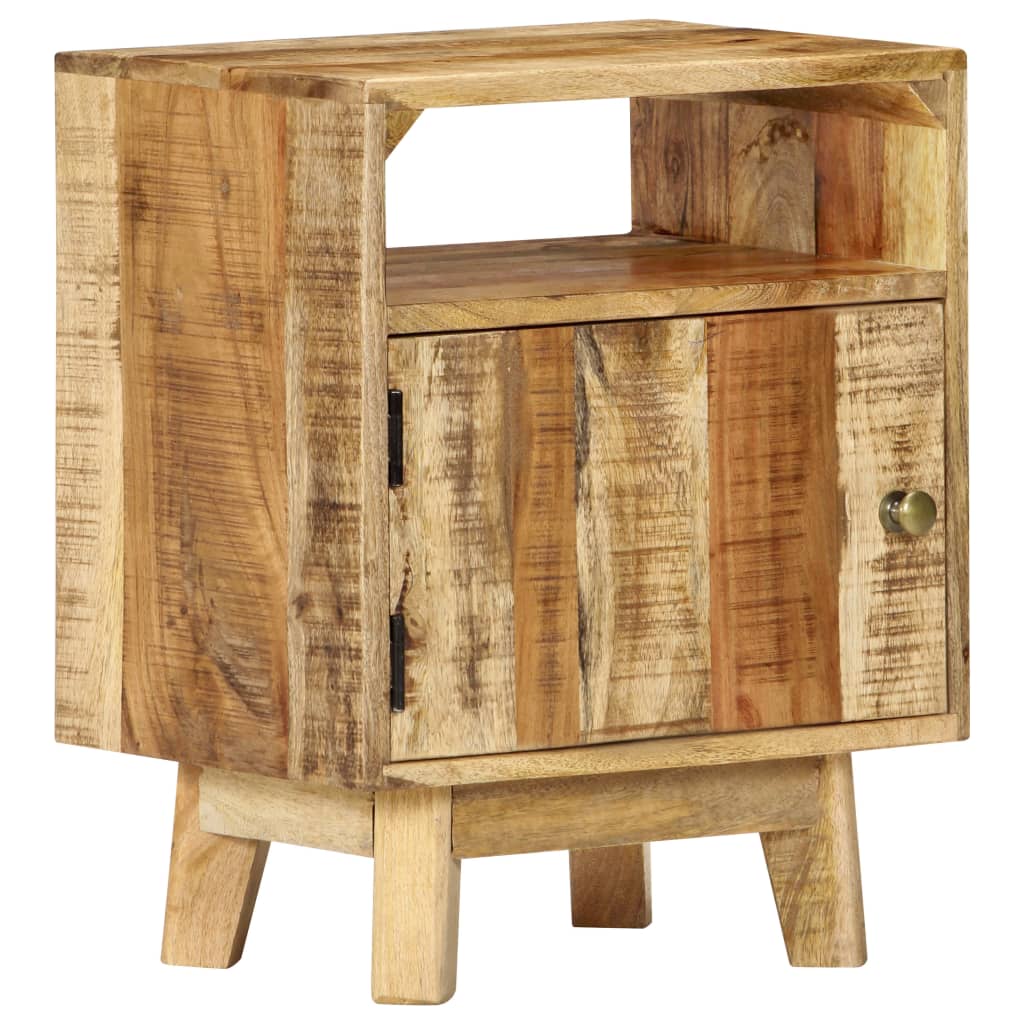 Table de chevet 40x30x50 cm Bois de manguier brut - XIOS