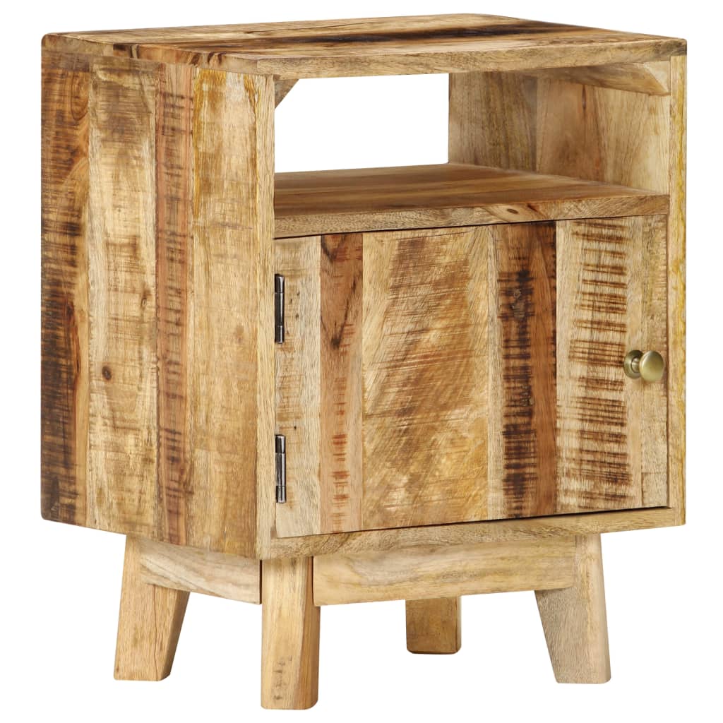 Table de chevet 40x30x50 cm Bois de manguier brut - XIOS