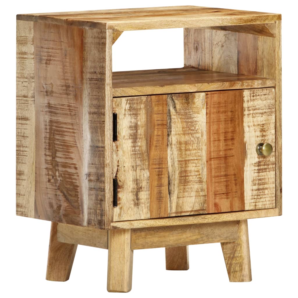 Table de chevet 40x30x50 cm Bois de manguier brut - XIOS