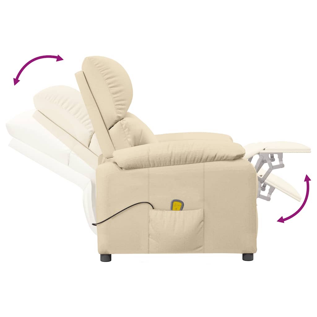 Fauteuil de massage Crème Tissu - XIOS