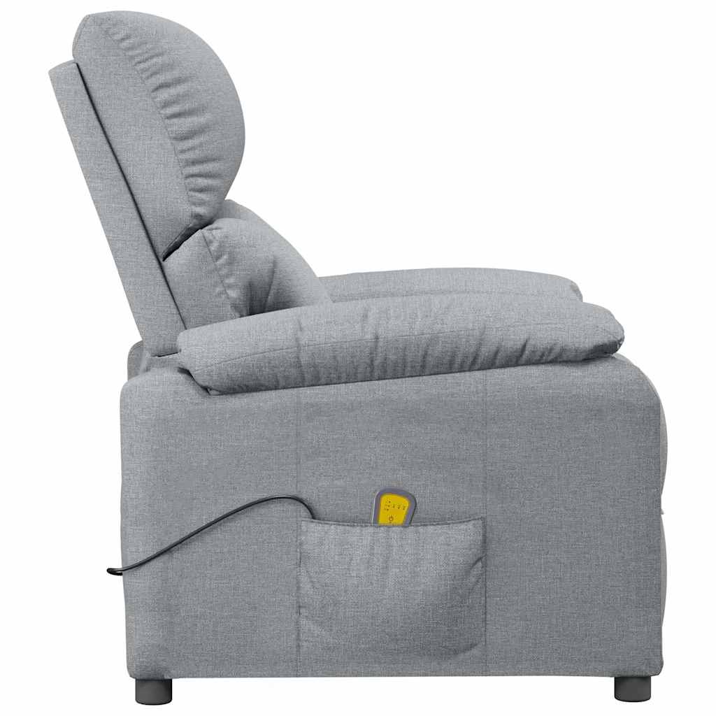 Fauteuil de massage Gris clair Tissu - XIOS