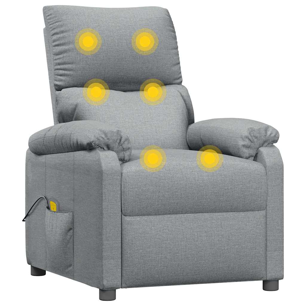 Fauteuil de massage Gris clair Tissu - XIOS