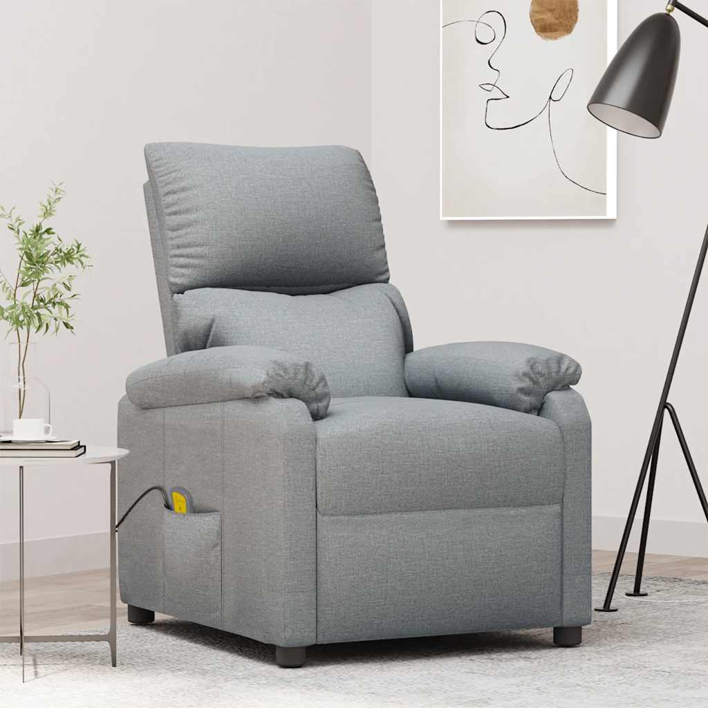 Fauteuil de massage Gris clair Tissu - XIOS