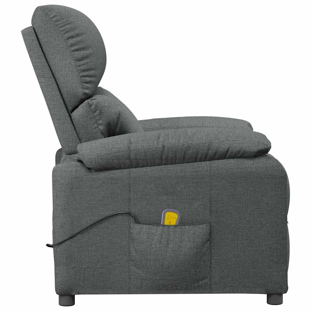 Fauteuil de massage Gris foncé Tissu - XIOS